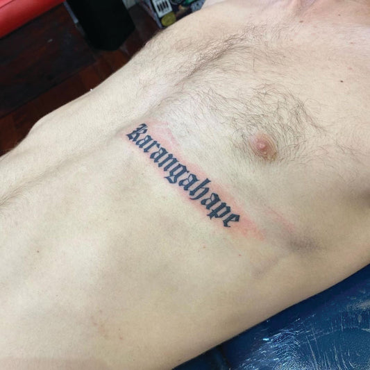 KARANGAHAPE BOXED HOOD - BLACK