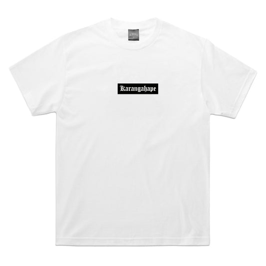 KARANGAHAPE BOXED TEE - WHITE